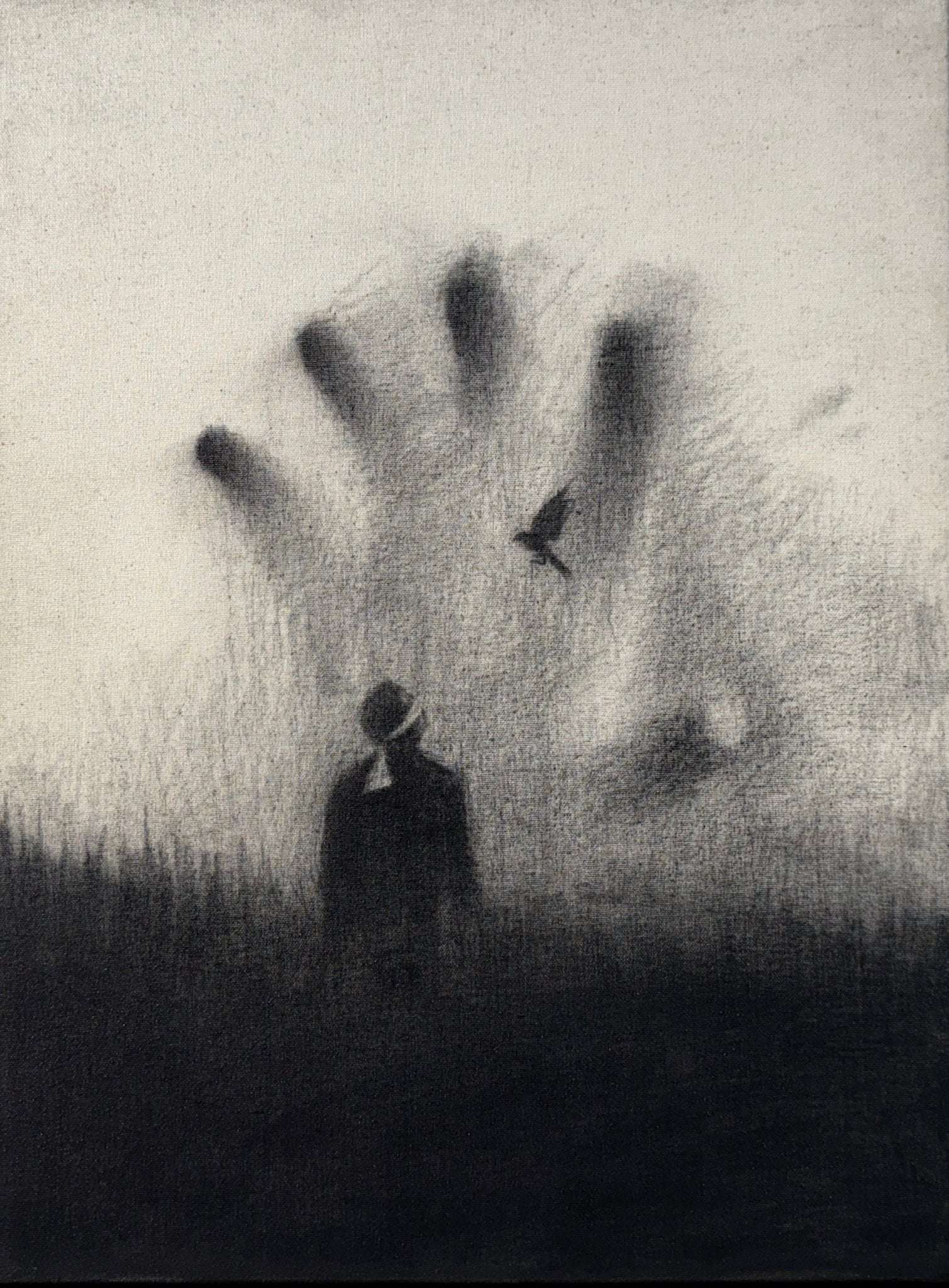 Unseen Sovereignty | Original Charcoal on Canvas - Mad Charcoal