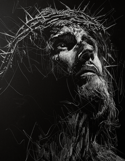 What Love Endured | Original Charcoal on Canvas - Mad Charcoal