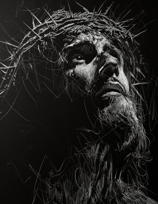 What Love Endured | Original Charcoal on Canvas - Mad Charcoal