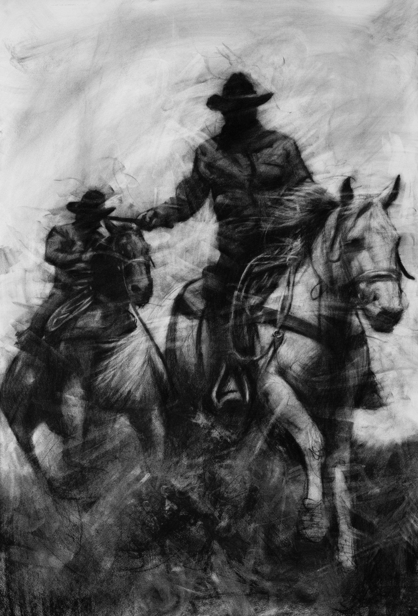 What The Dust Remembers | Original Drawing - Mad Charcoal