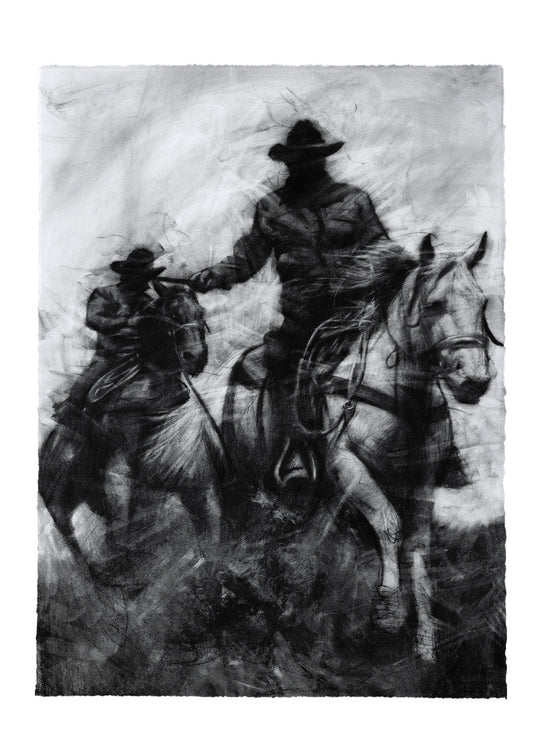 What The Dust Remembers | Original Drawing - Mad Charcoal
