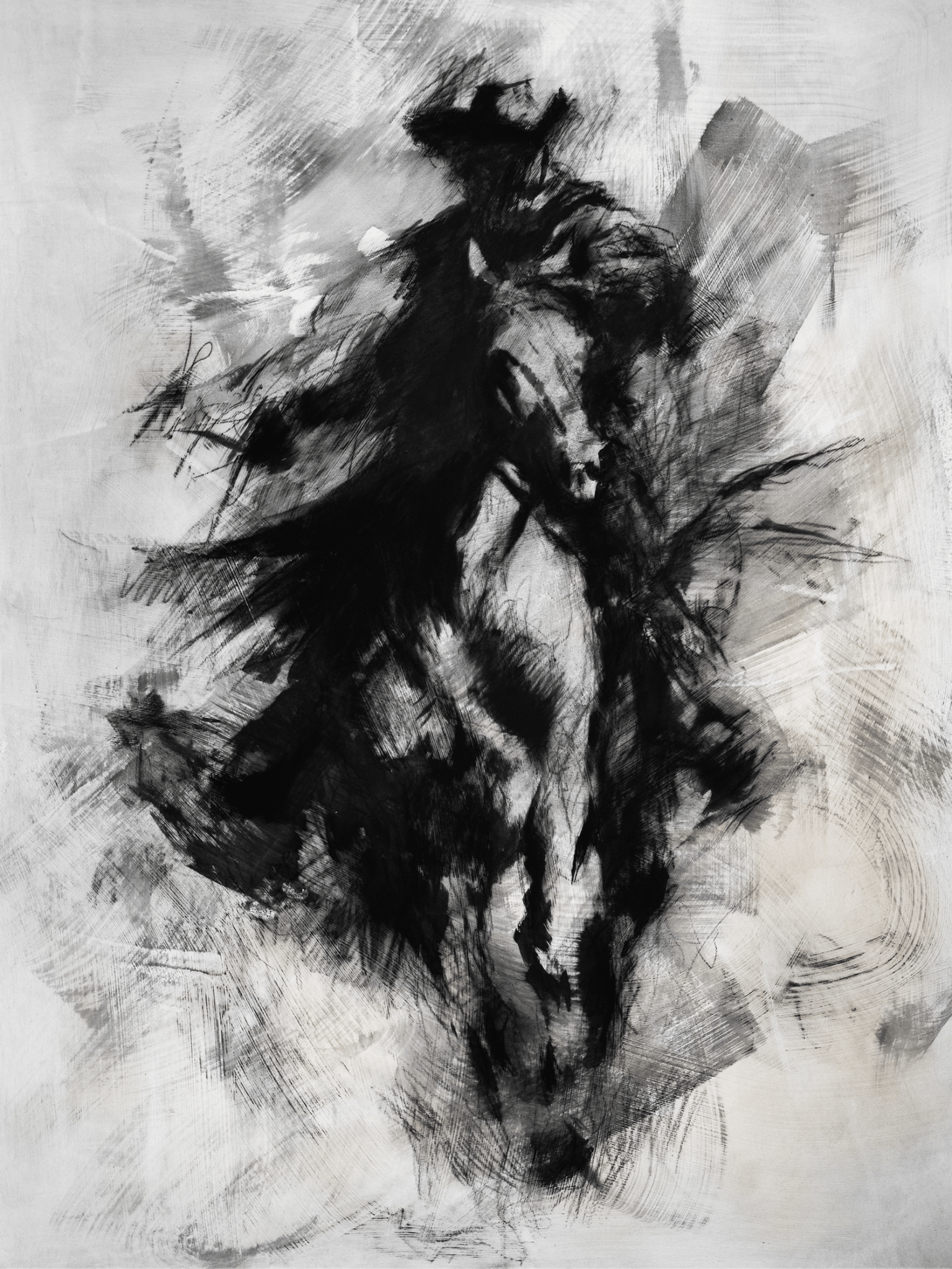 Whispers Beneath The Dust | Original Drawing - Mad Charcoal