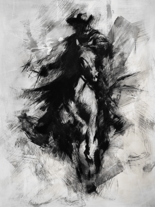 Whispers Beneath The Dust | Original Drawing - Mad Charcoal