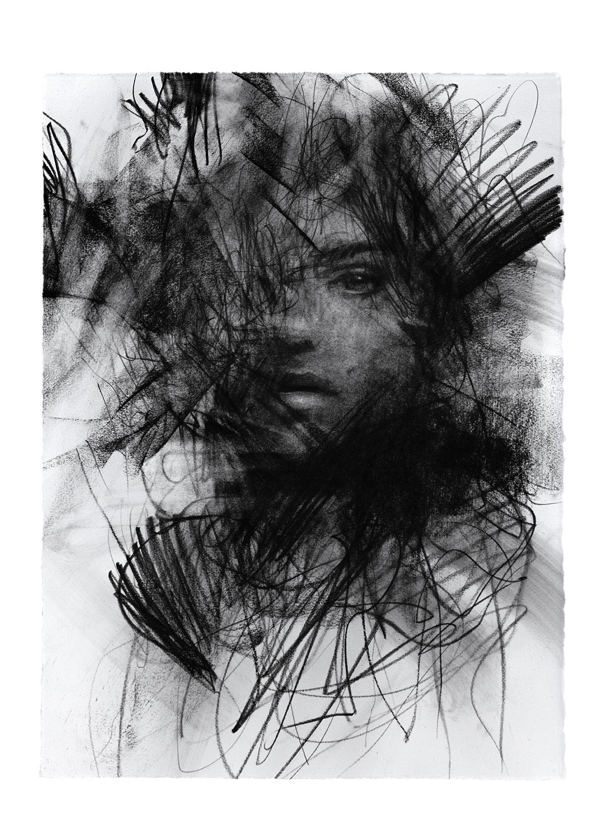 Why Do You Fracture My Soul? | Original Drawing - Mad Charcoal