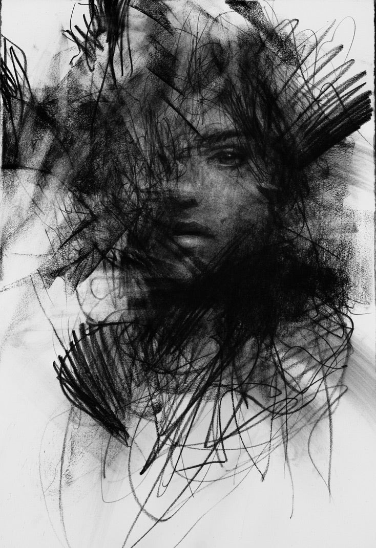 Why Do You Fracture My Soul? | Original Drawing - Mad Charcoal