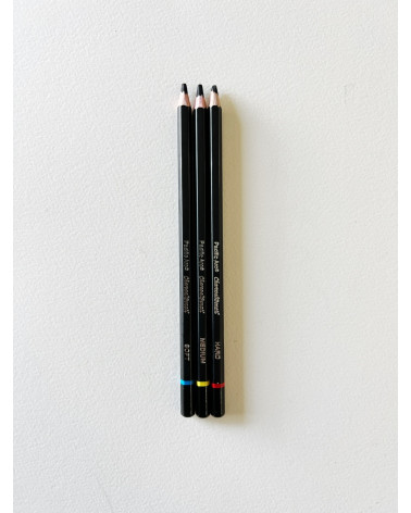 3 Charcoal Pencils (Soft, Medium, Hard)
