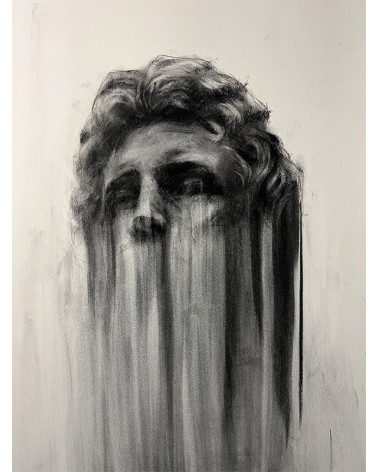 drawing with charcoal